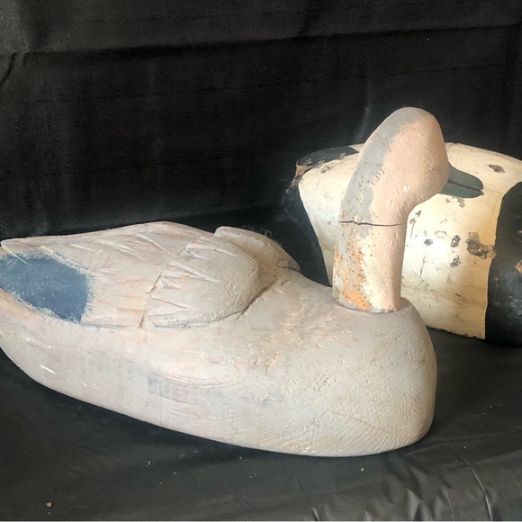 Antique duck decoy 14” long blue winged teal or mallard life sized circa 1949 - Picture 2 of 11